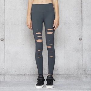 ALO Yoga High Waisted Warrior Ripped Leggings